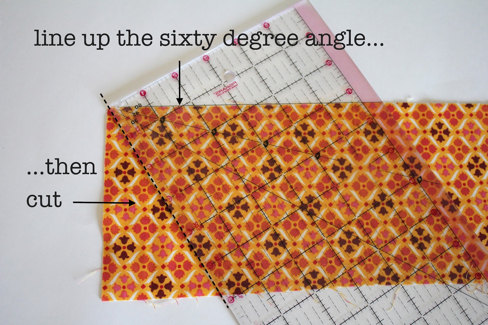 Frozen Knickers DIY 60 Degree Angle Triangle Quilt Tutorial