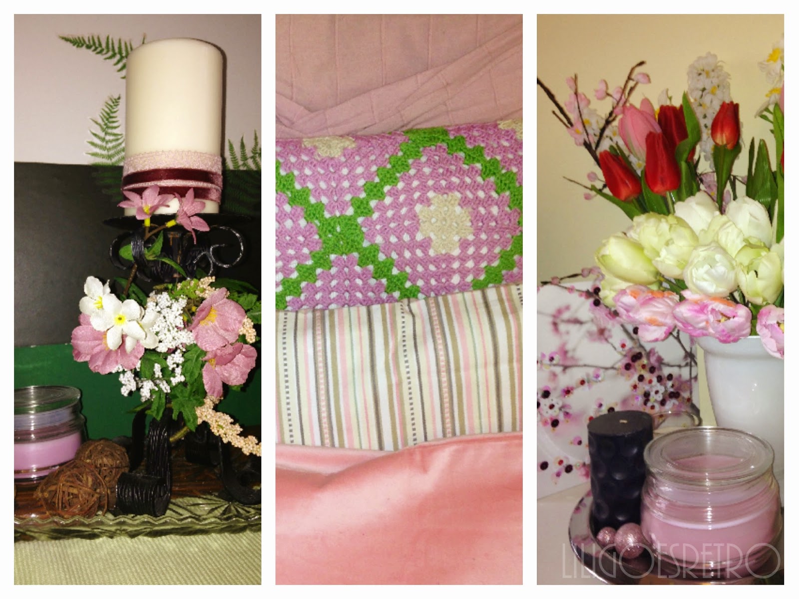 Lili goes RETRO!: Frühlingsdeko lässt ihr rosa Band oder so...