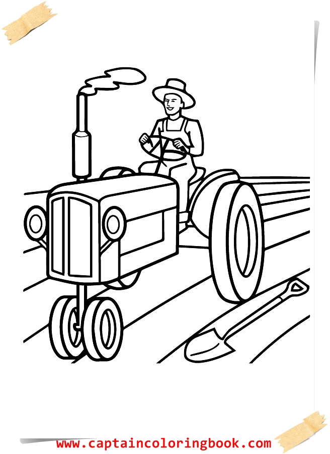 Featured image of post Tractor Coloring Page Printable