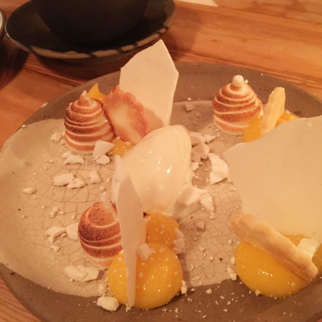Meyer Lemon Curd Shortbread Meringue, Milk Gelato Meyer Lemon Curd Shortbread Meringue, Milk Gelato