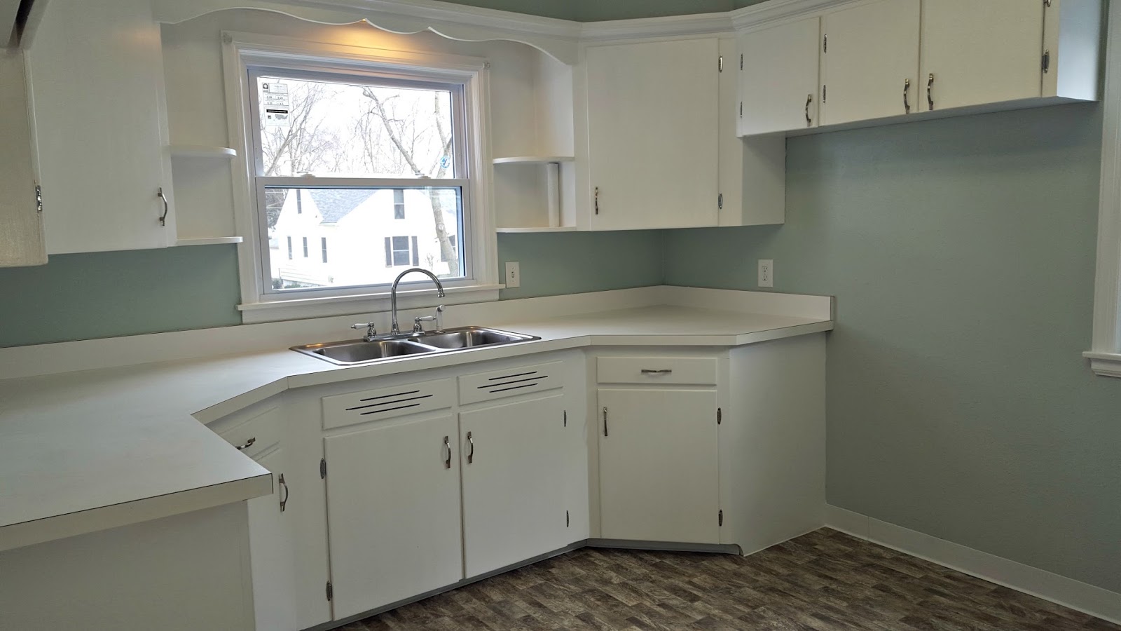 Home In Cedar Rapids Paint Color "Rainwashed." Plus a 30 coupon at