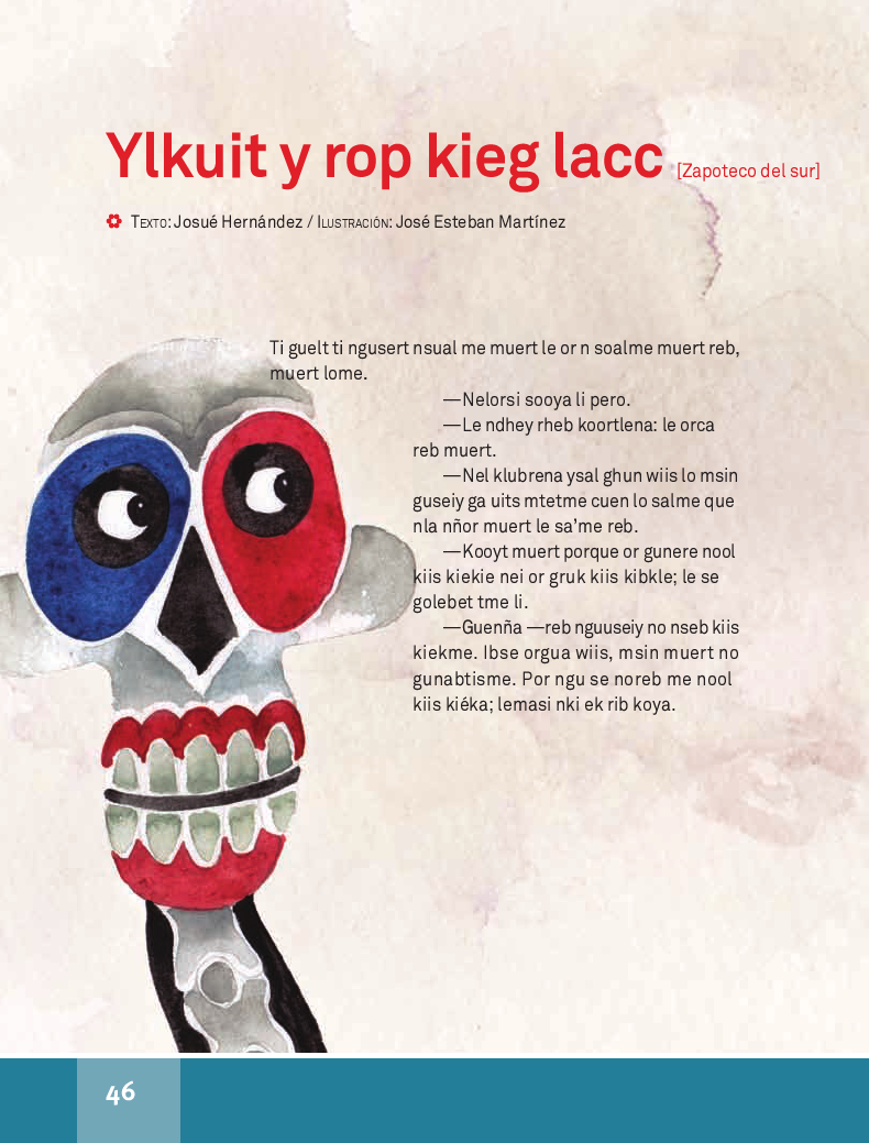 Ylkuit y rop kieg lacc / La muerte y el pelón - Español Lecturas 4to 2014-2015