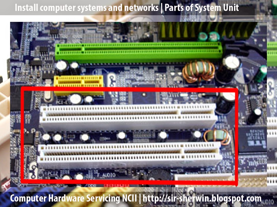 Sir Sherwin's Computer Tutorial PARTS OF A MOTHERBOARD