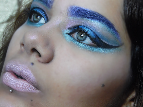 xxx Maquillaje Azul Metalizado xxx