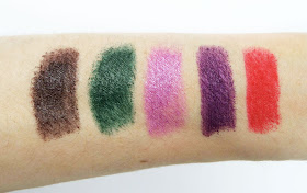 The Makeup Revolution Atomic Lipstick Collection Swatches 