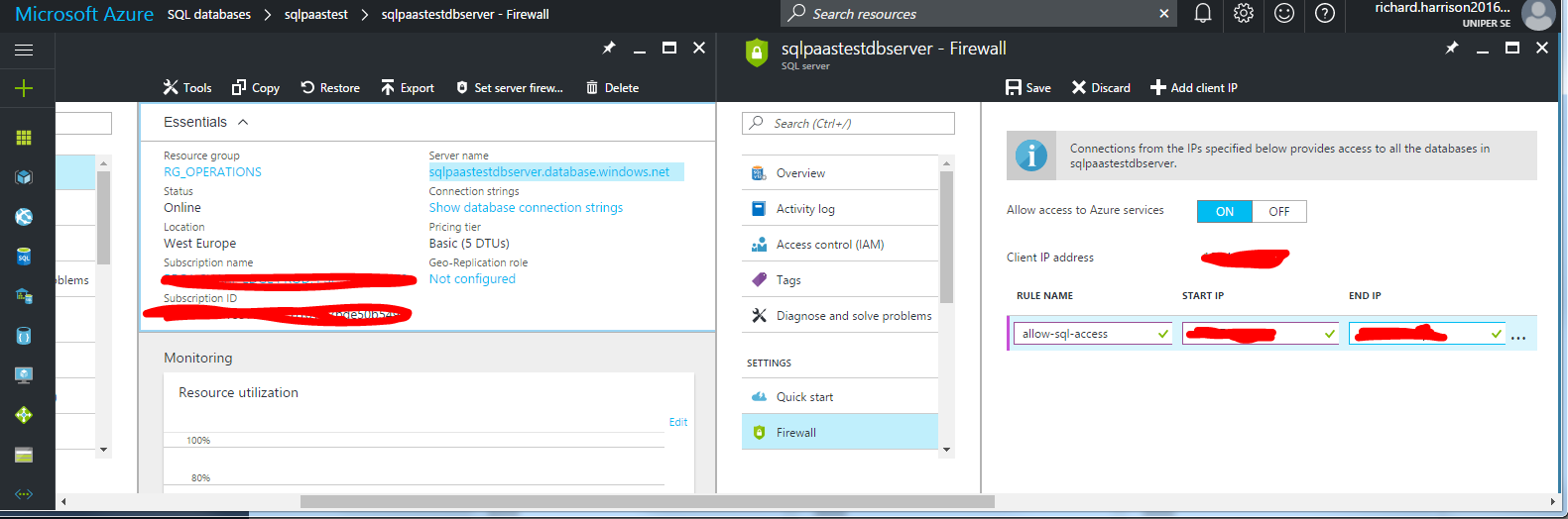 Azure SQL PaaS - first look