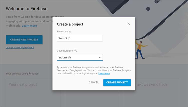 Create New Project Create New Project