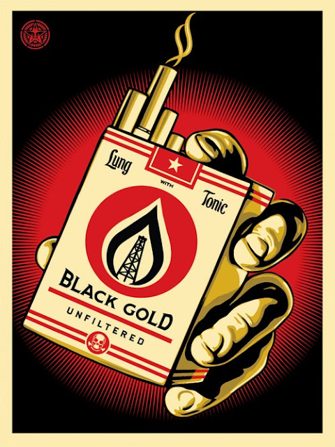 Shepard Fairey is set to release a new edition entitled "Black Gold" next week via ObeyGiant.