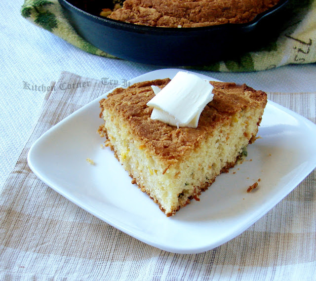 Skillet Chile Cheese Cornbread
