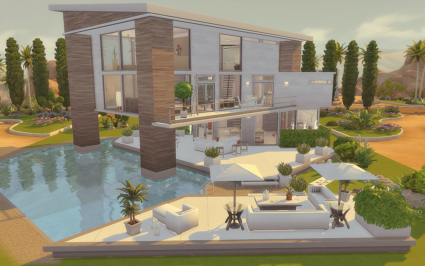 My Sims 4 Blog Modern House No Cc By Via Sims