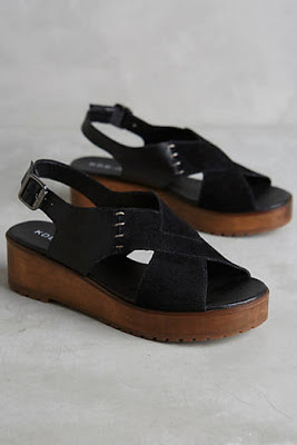 Women's shoes, heels, wedges, and sandals, bohemian style, from Anthropologie