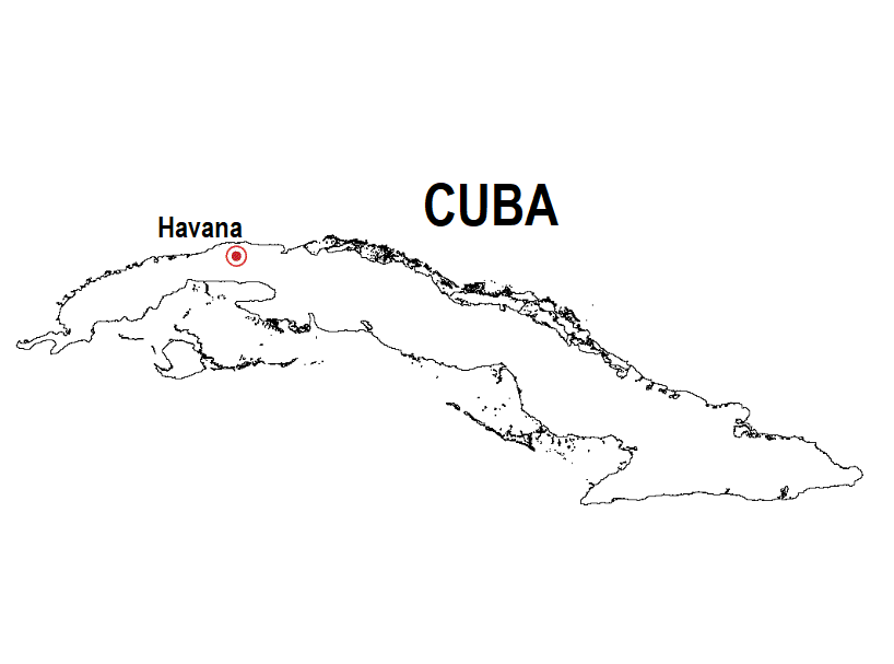 Blog de Geografia: Mapa de Cuba para Imprimir e Colorir