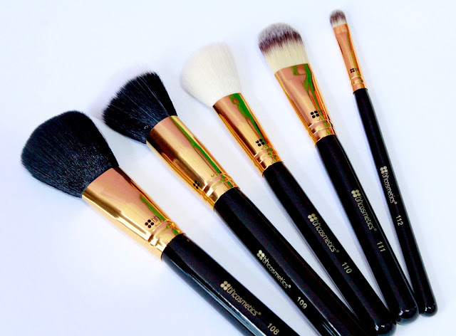 Review BH Cosmetics Face Essential 5 Piece Brush Set - Pretty Makeup Place