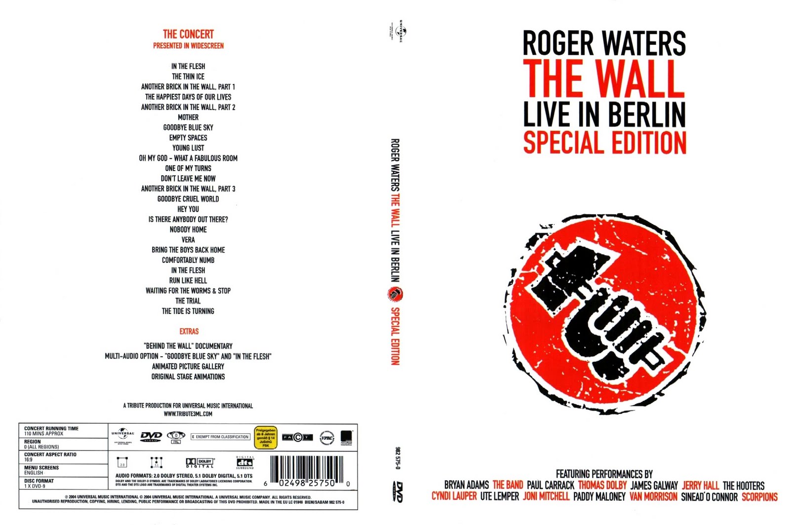 Cosas que hago cuando no trabajo Roger Waters. The Wall Live in Berlin (1990) [Música