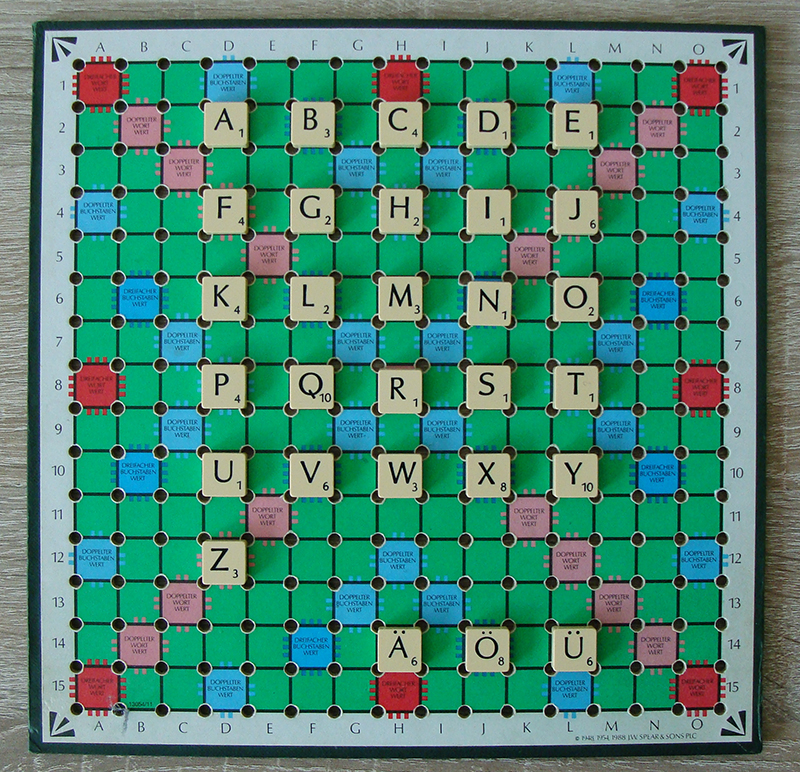 Scrabble Buchstabenwerte