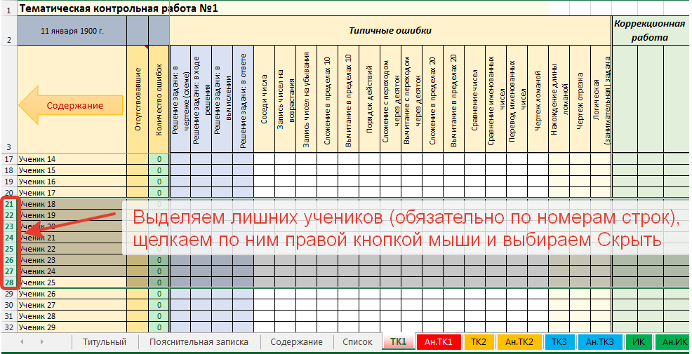 Контрольная работа по теме Типы анализаторов