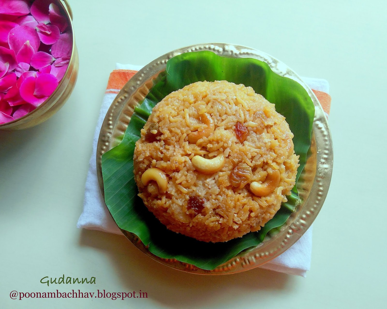 Annapurna Gudanna / Jaggery Rice from Karnataka Cuisine
