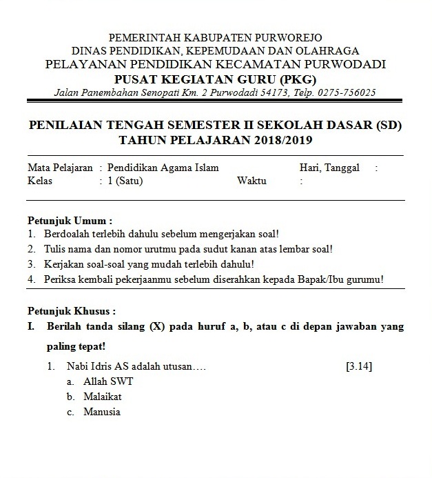 Inilah 13 Soal Ukk Matematika Kelas 4 Semester 2 Kurikulum 2019 Paling Dicari