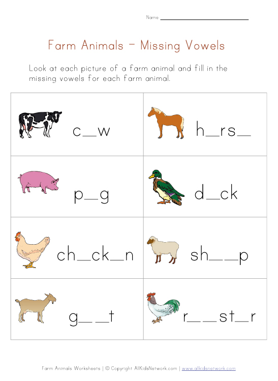 SOCIAL AND NATURAL SCIENCES FOR FIRST GRADE 2016/17: FARM ANIMALS WORKSHEET.
