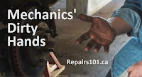 photo of mechanics' dirty hands