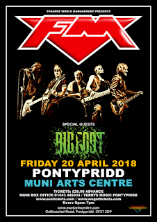 FM + Bigfoot at Pontypridd Muni - Friday 20 April 2018 - poster