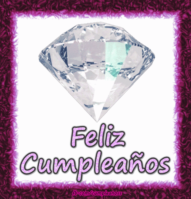 Diamante cumpleaños saludo imagen gif