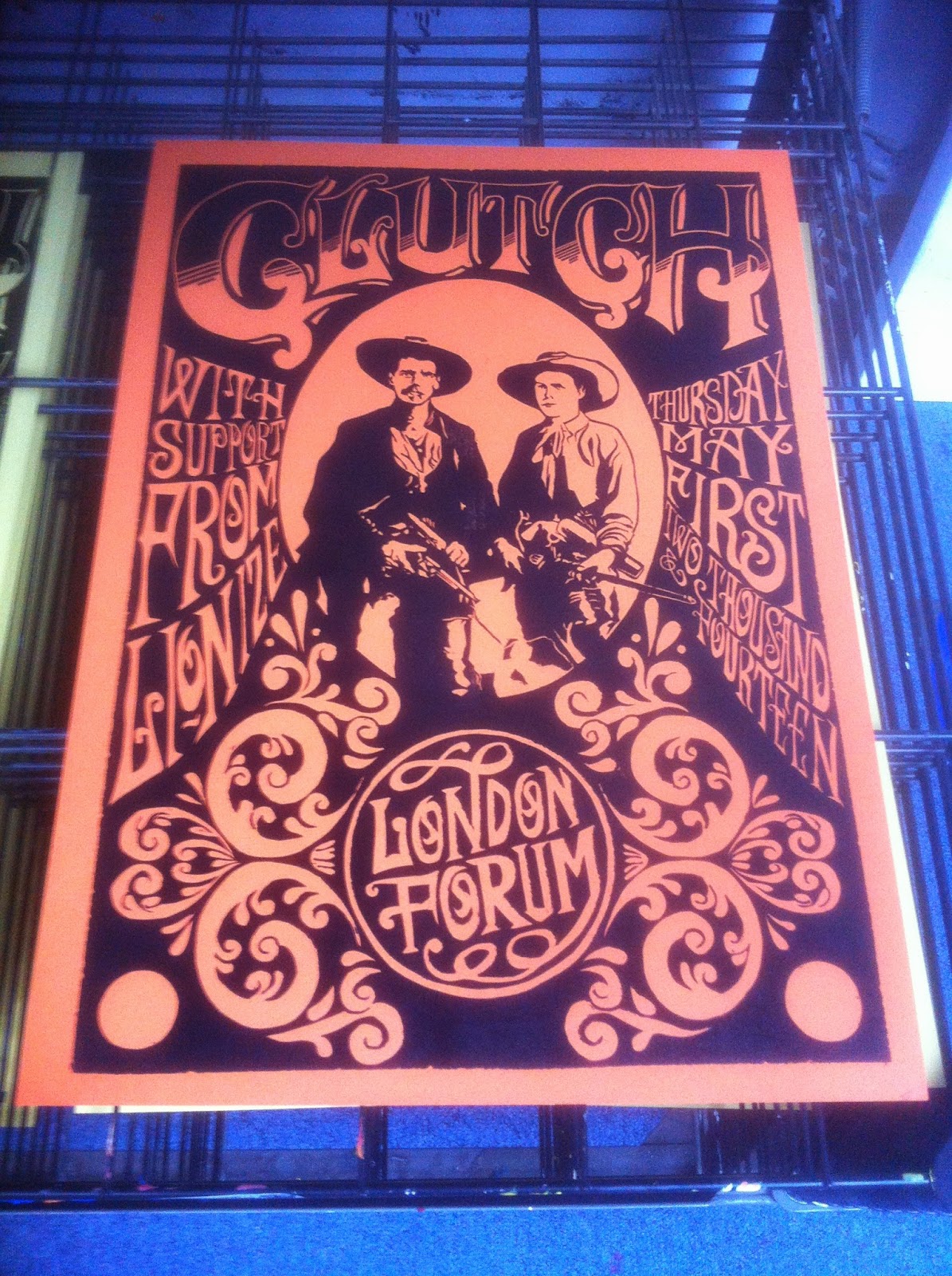 INSIDE THE ROCK POSTER FRAME BLOG Clutch London Poster by Matt Valentine