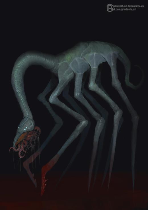 As sombrias ilustrações de fantasia, ficção científica e terror de Oleg Bulakh Oleg Bulakh deviantart artstation arte ilustrações ficção científica fantasia sombria terror cósmico lovecraft criaturas