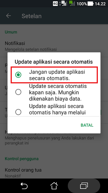 Cara menonaktifkan auto update aplikasi android tahap 4 Cara menonaktifkan auto update aplikasi android tahap 4