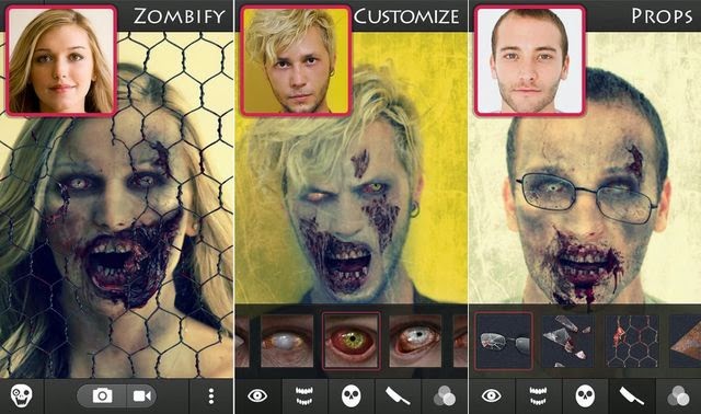 جعل صورك مخيفة مع تطبيق zombie booth2