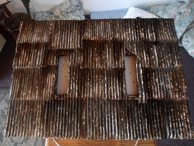 Maria's Minis Making A Corrugated Metal Roof Part 2