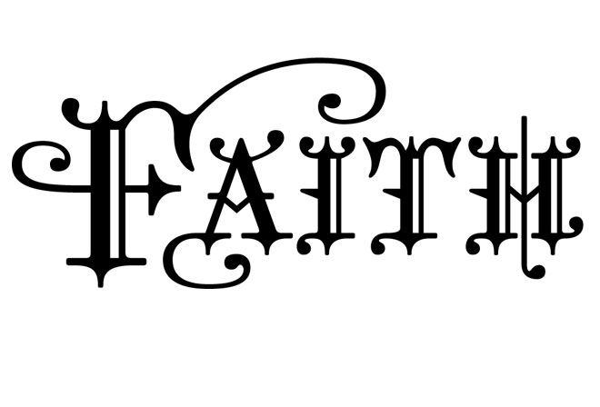 clipart of the word faith - photo #13