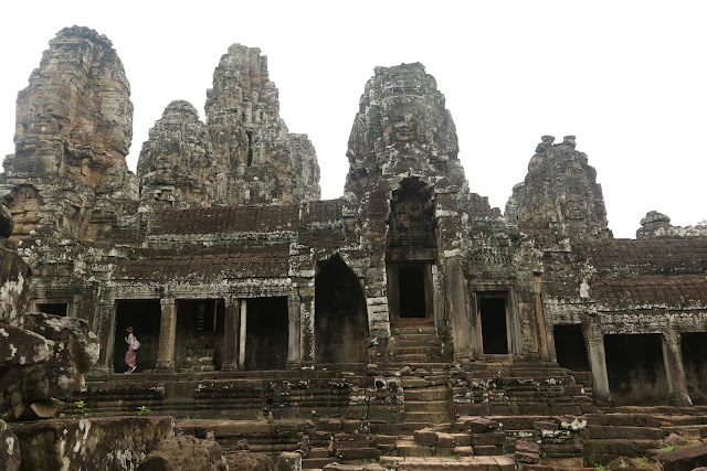More face stones can be seen on the tower of Bayon Temple at Angkor Province of Siem Reap, Cambodia More face stones can be seen on the tower of Bayon Temple at Angkor Province of Siem Reap, Cambodia