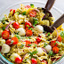 20-Minute Tomato, Basil, and Mozzarella Pasta Salad #healthy #salad