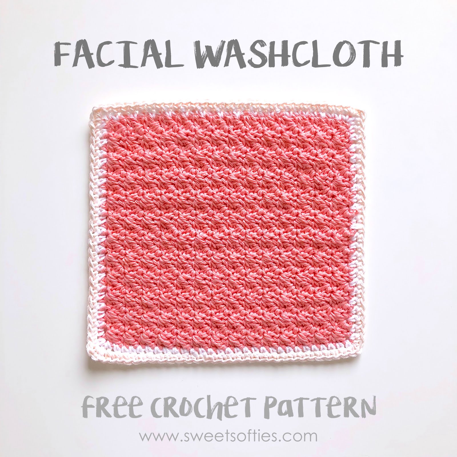Facial Washcloth (Free Crochet Pattern) Tea Rose Spa Set, Part 4 of 4