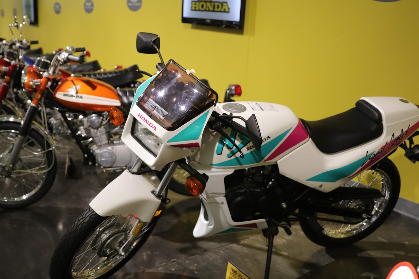 Oldmotodude 1990 Honda Water Cooled Two Stroke Ns 50 From The Maloney Honda Motorcycle Collection On Display At Lemay America S Car Museum Tacoma Wa