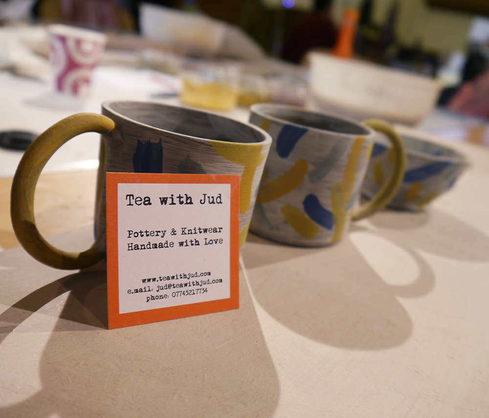 Tea with Jud Workshop at The Morningside Makers Market Scottish bloggers, events, Scottish event, craft fair, Edinburgh, Edinburgh craft fair, makers market, craft and design, Morningside Edinburgh, Morningside Makers Market, Columcille Centre, Tea with Jud, workshop, ceramic workshop, pottery class, espresso cups