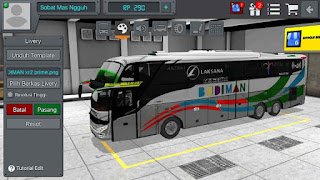 Review Livery Bus Bussid Budiman Shd + Link Download Livery Bus bussid Budiman xhd