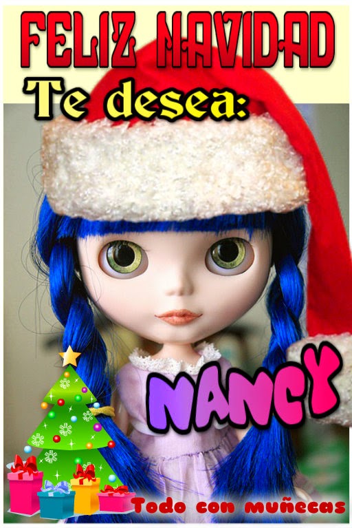 muñecas vestidas de navidad con nombres