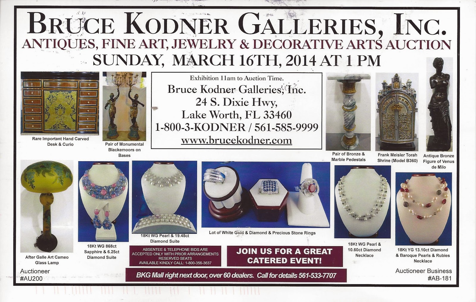 BRUCE KODNER AUCTION GALLERIES: March 2014