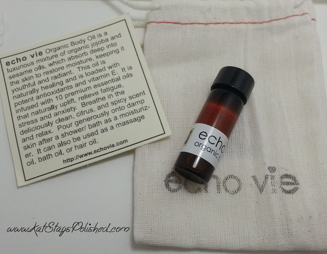 Wantable September 2013 Beauty Box - Echo Vie Body Oil