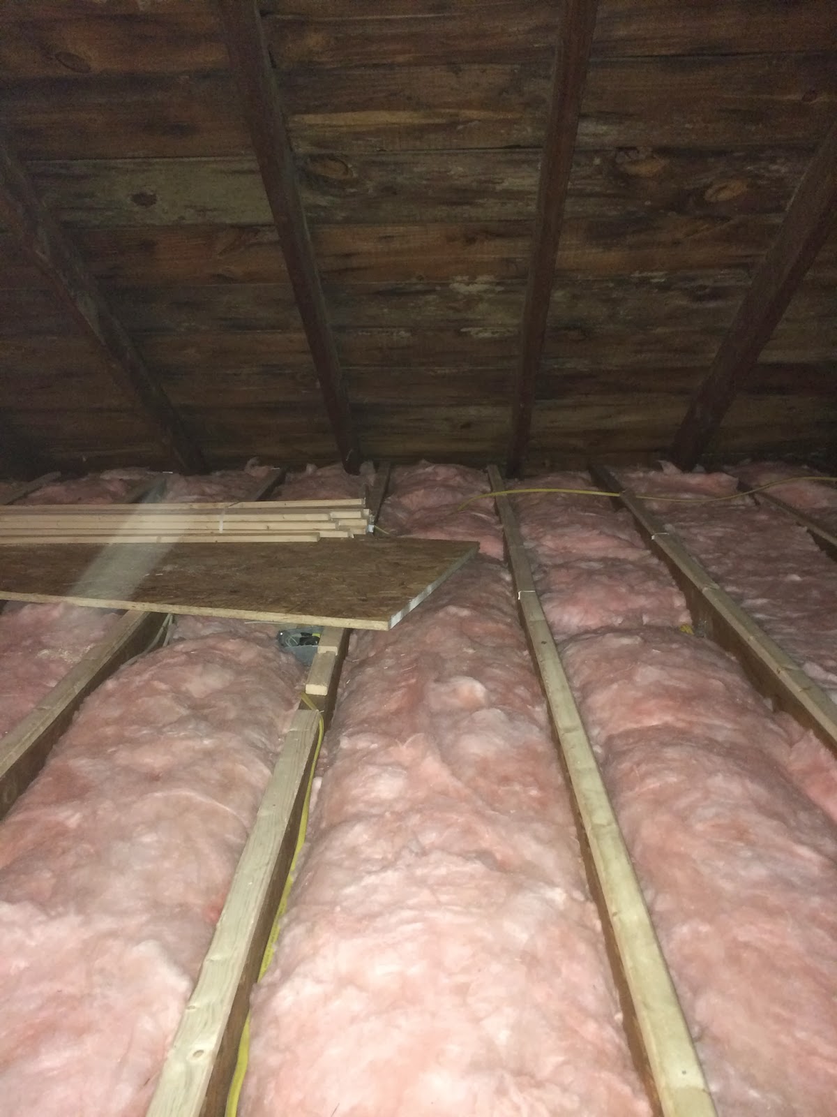 In the Little Yellow House Attic Flooring Building a Base