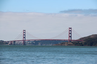 Golden Gate Bridge viewed from Angel Island.