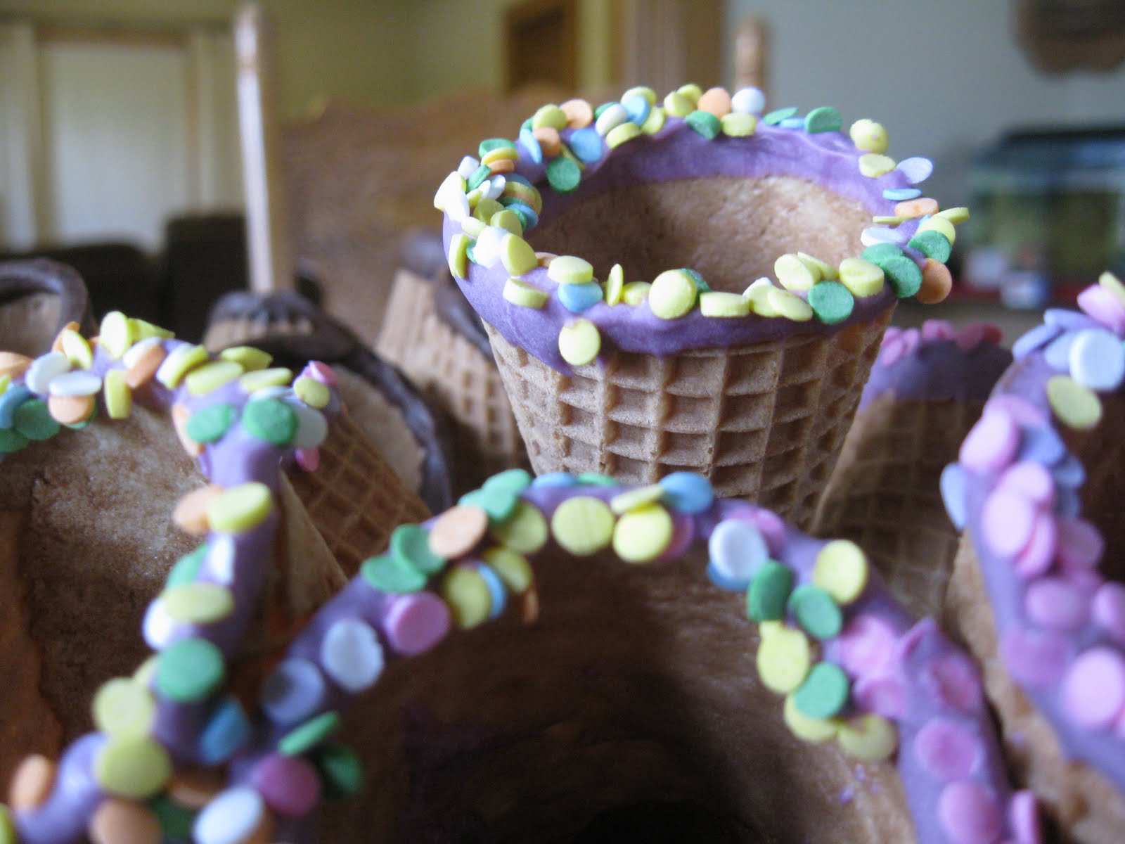 Chocolate Dipped Sugar Cones