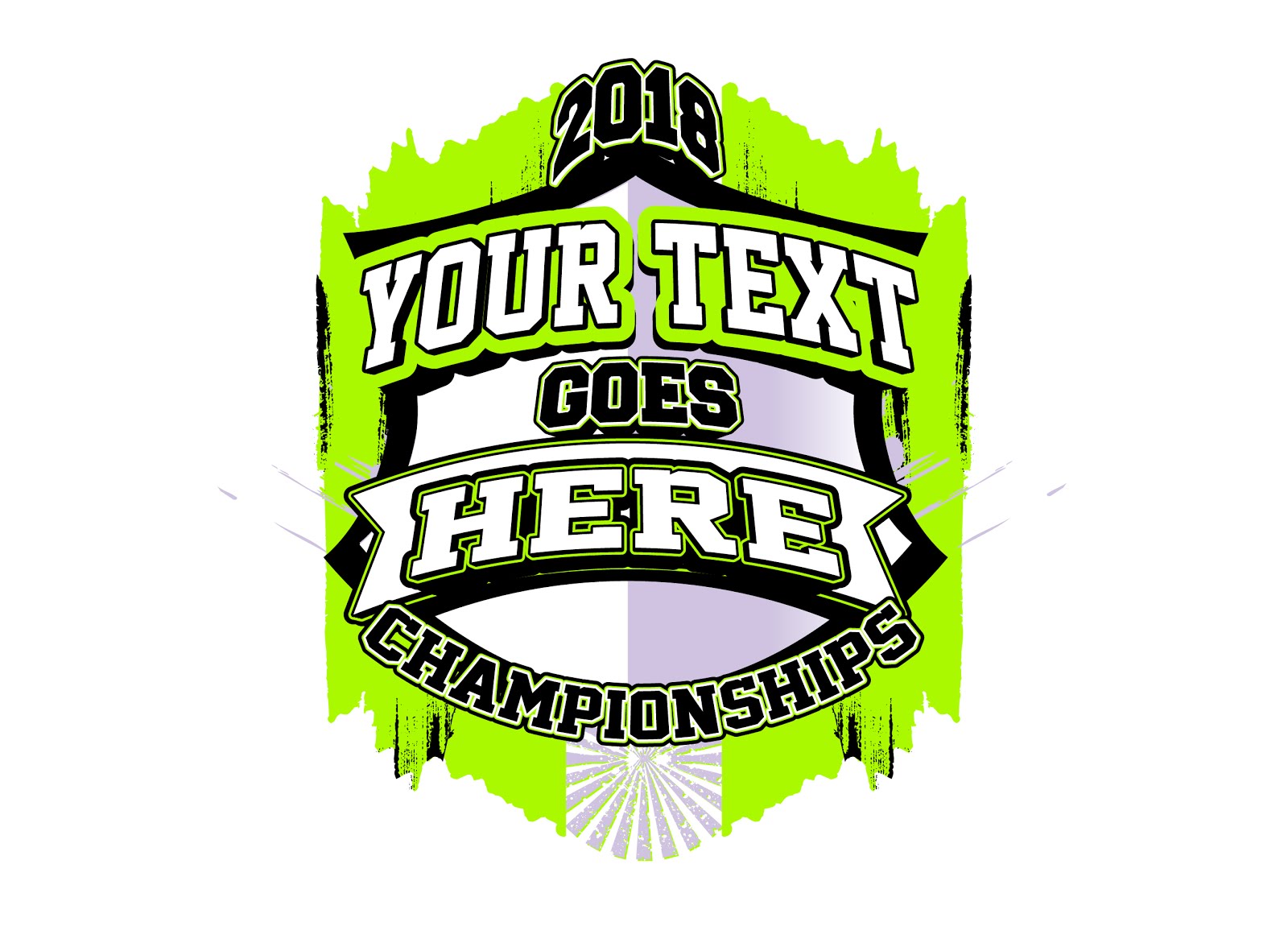 CHAMPIONSHIPS FULLY CUSTOMIZABLE VECTOR LOGO DESIGN, ADJUSTABLE TEXT AND COLOR 4