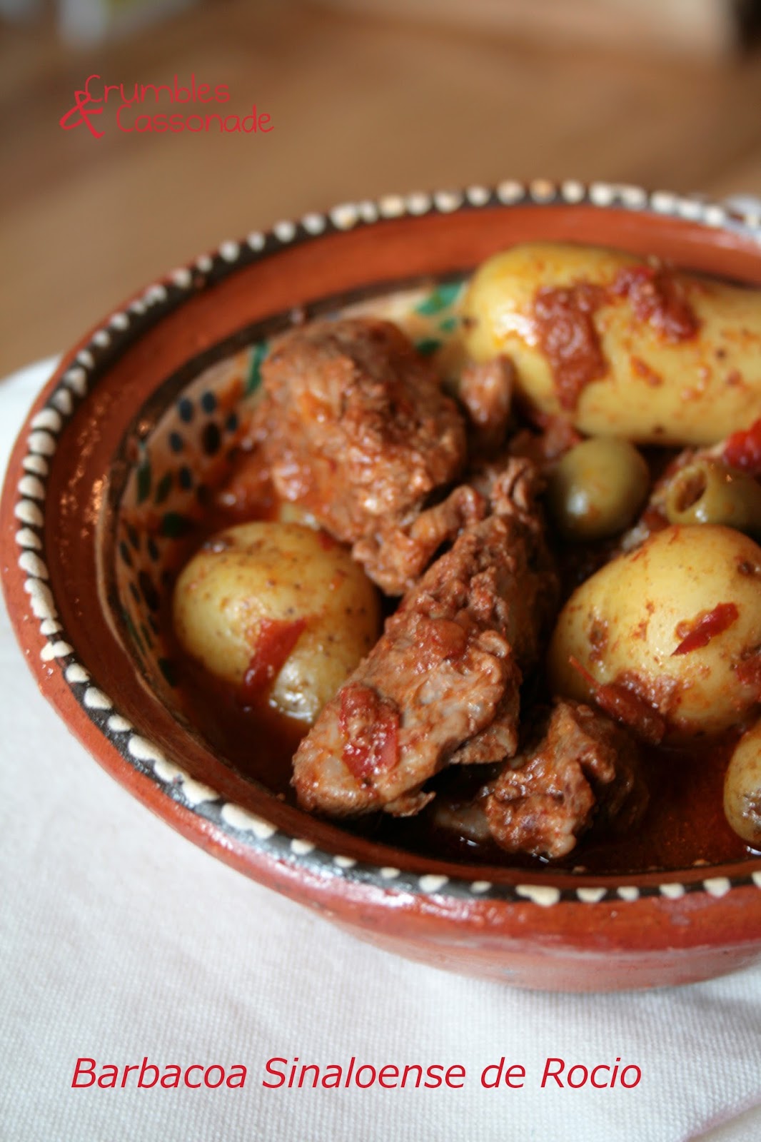 Crumbles et Cassonade Barbacoa sinaloense de Rocio Mexique