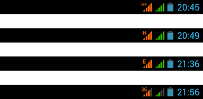 تعرف على الرموز والحروف E, H, G, H+, 3G التي تظهر في هاتفك عند الاتصال بالأنترنت