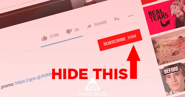 Cara Menyembunyikan Jumlah Subscriber Pada Channel YouTube