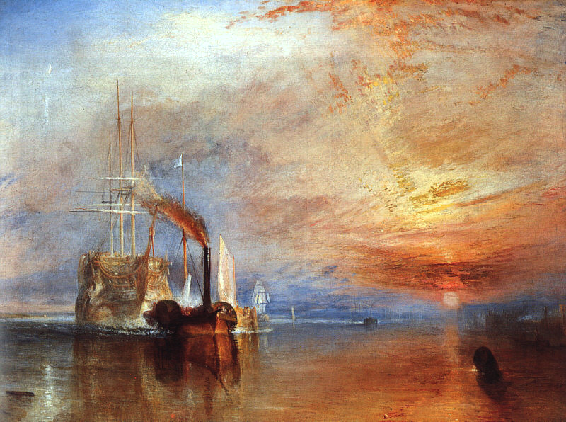 Unsorted pieces: The Fighting Temeraire by J M W Turner