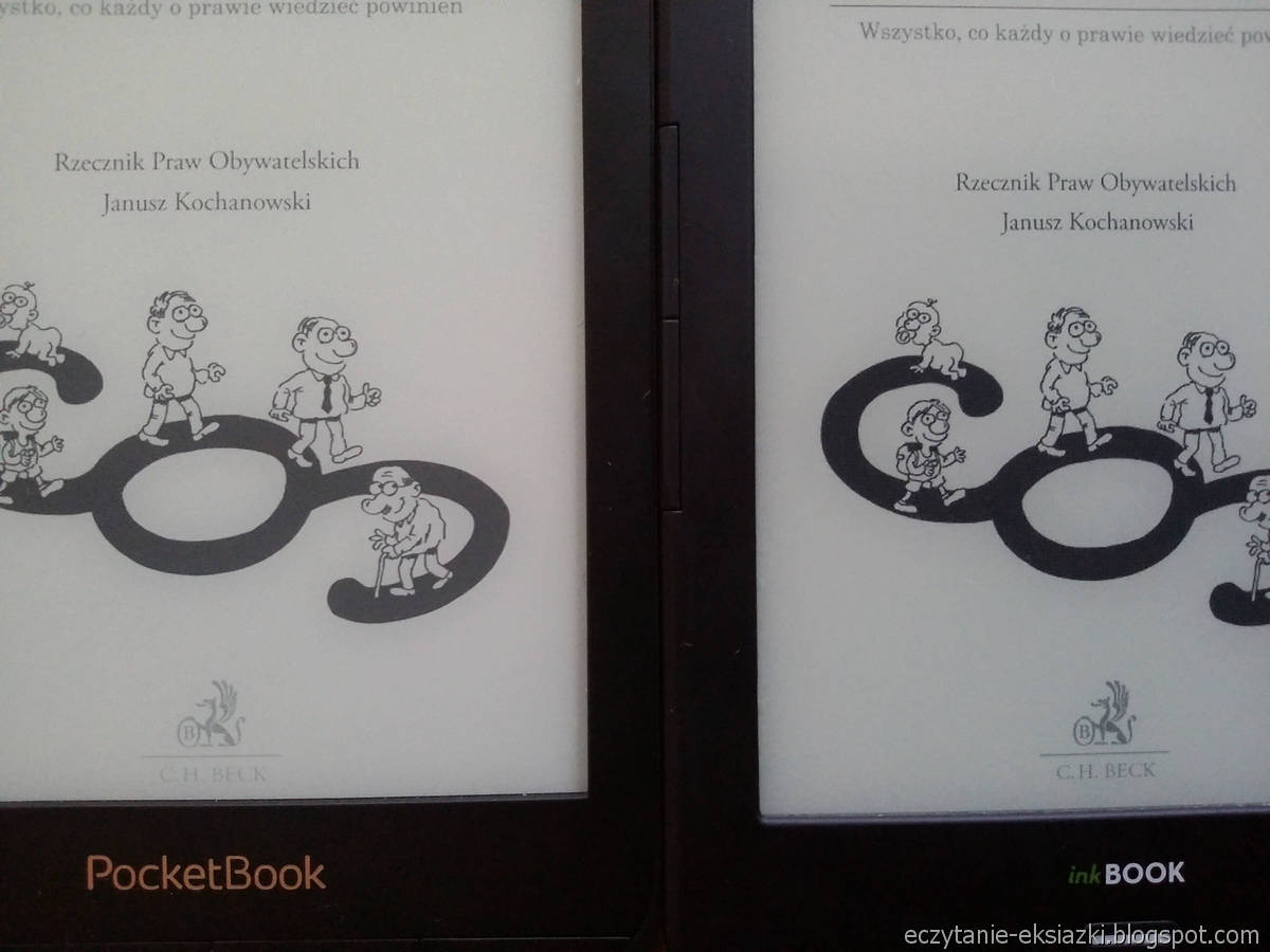 PocketBook Touch Lux 4 i InkBOOK LUMOS - porównanie ekranów